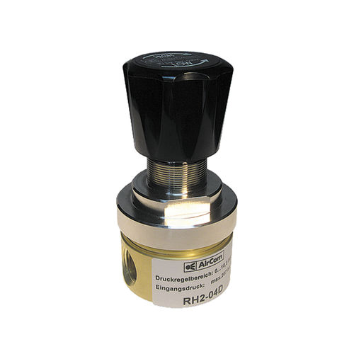 Regolatore di pressione per aria compressa - RH2-04 series - AirCom Pneumatic - a membrana / monostadio / in ottone