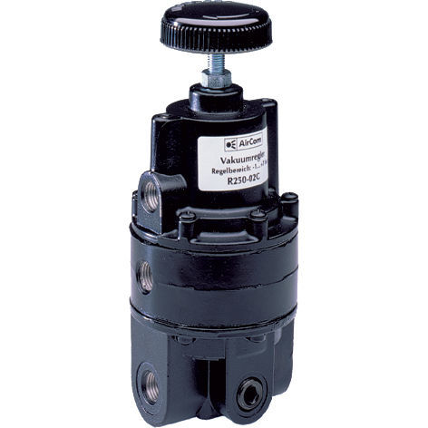 Regolatore di pressione per aria compressa - R250-2 series - AirCom Pneumatic - a diaframma / multistadio / in acciaio inossidabile