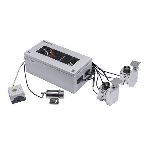 Sistema di ispezione con camera ad infrarossi - GIS 640i G7 series - Optris GmbH & Co. KG - di misura / di superficie di vetro / per l'industria del vetro