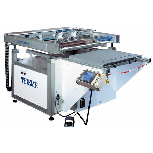 Macchina serigrafica semiautomatica - 1000 E series - THIEME - a colori / con piano di lavoro estraibile / compatta
