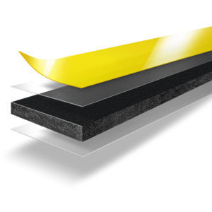 Nastro adesivo a doppia faccia - DuploCOLL® NP - Lohmann - in schiuma polietilenica / con liner di carta / acrilico