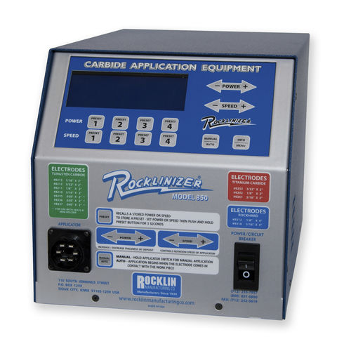 Macchina per deposizione ESD - Rocklinizer Model 850 - Rocklin Manufacturing - in carburo