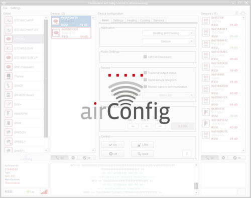 Software configurazione - airConfig - Thermokon Sensortechnik - di attivazione / di telegestione / di metrologia