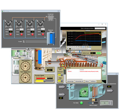 Software di programmazione - PACDISPLAYBAS - Opto 22 - di regolazione / di basi di dati / HMI