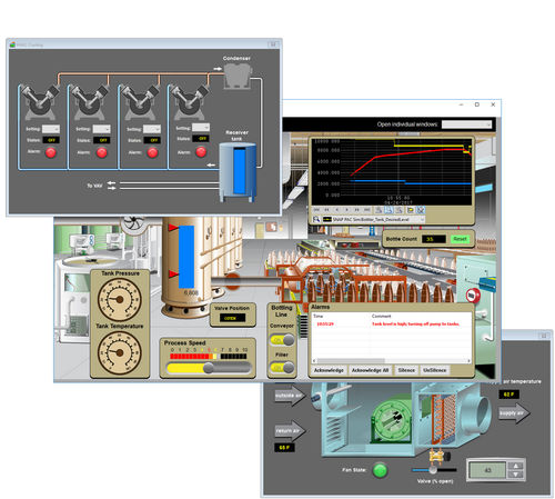 Software di programmazione - PACDISPLAYPRO - Opto 22 - di regolazione / di basi di dati / HMI