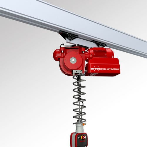 Manipolatore su vie aere - Quick-Lift Rail 200i - Binar Handling AB - pneumatico / servocomandato / meccanico
