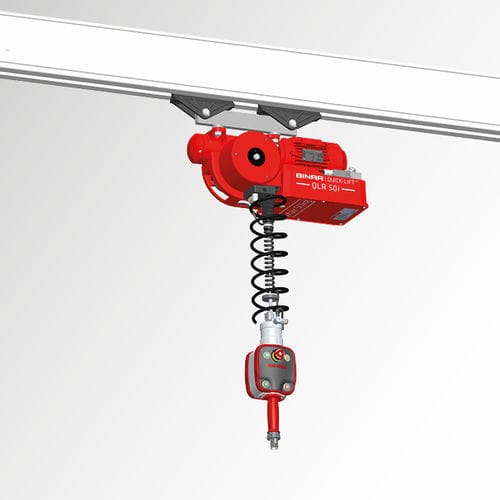 Manipolatore pneumatico - Quick-Lift Rail 50i - Binar Handling AB - elettrico / meccanico / con presa
