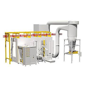 Cabina di verniciatura a polvere inerziale - MagicPlus® - Gema Switzerland - automatica / con cambio colore rapido