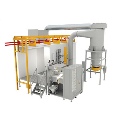 Cabina di verniciatura a polvere per pezzi di ricambio - MagicCompact® EquiFlow - Gema Switzerland - inerziale / con cambio colore rapido / automatica