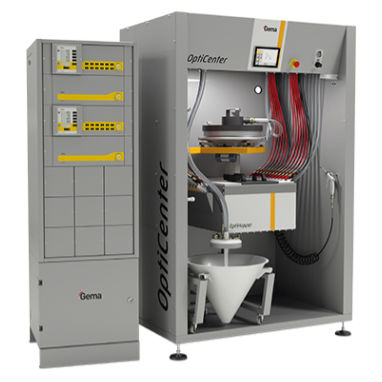 Macchina di verniciatura a polvere automatica - OptiCenter® OC09 - Gema Switzerland