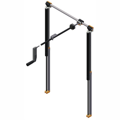 Sistema elevatore a manovella - Ket-Twist 500 3052 - Ketterer - per regolazione continua in altezza / per multiprodotti