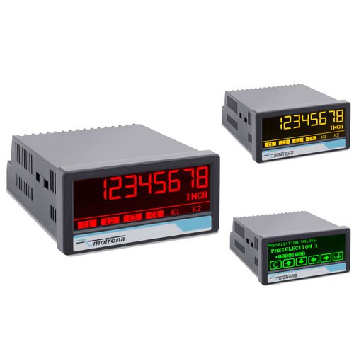 Indicatore di posizione - DX350 touchMATRIX® HTL - motrona - di velocità / a 7 segmenti / LCD