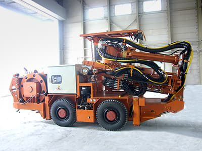 Perforatrice per consolidamento di tunnel - FTH1AS - Furukawa Rock Drill - su ruota / fondo foro / idraulica
