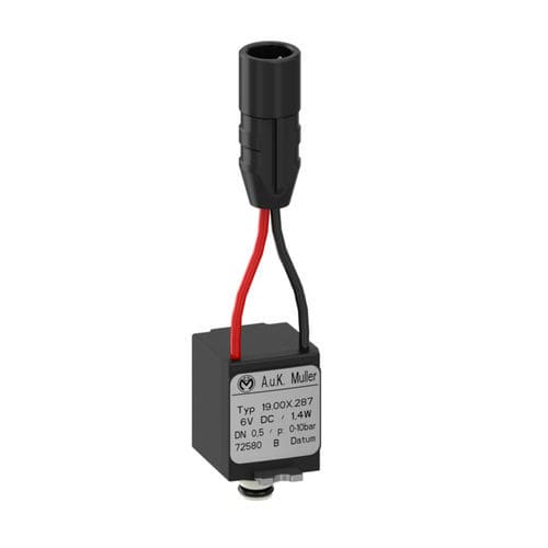 Elettrovalvola in miniatura - 19.00x.287 - A. u. K. Müller - servoassistita / a 2 vie / per acqua