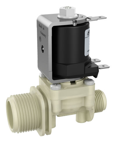 Elettrovalvola servoassistita - 27.00x.126 - A. u. K. Müller - a 2 vie / NC / per acqua calda
