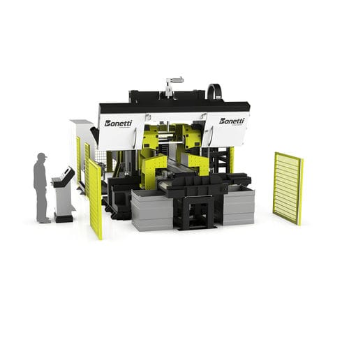 Sega a nastro - EVO LINE - BONETTI Cutting Solutions - per alluminio / automatica / ad alta velocità