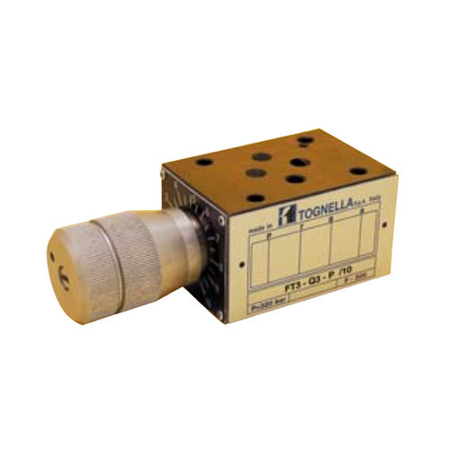 Valvola manuale - FT3-Q3  - F.lli TOGNELLA - per controllo di flusso / per olio / con raccordo con flangia CETOP