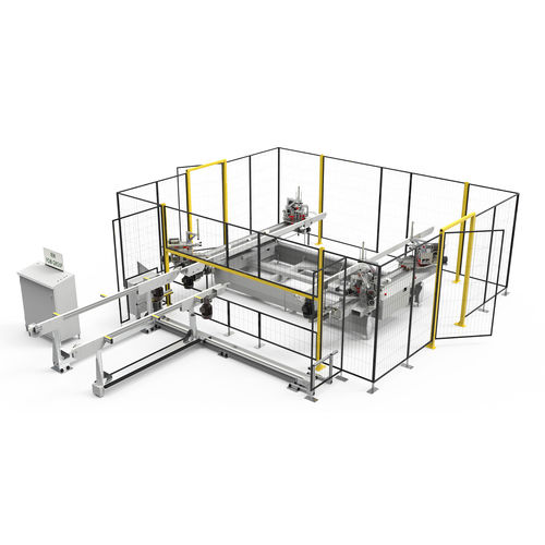 Cianfrinatrice a 4 teste - EVER THETA C - Fom Industrie Aluminium Working Machinery - per profilati in alluminio / automatica / elettroidraulica