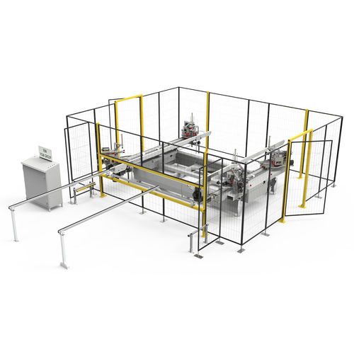 Cianfrinatrice a 4 teste - EVER THETA - Fom Industrie Aluminium Working Machinery - per profilati in alluminio / automatica / elettroidraulica