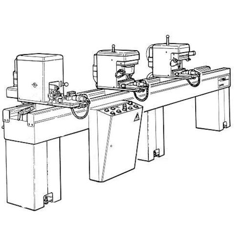 Macchina di foratura elettropneumatica - GEMINI - Fom Industrie Aluminium Working Machinery - CNC / per profilati