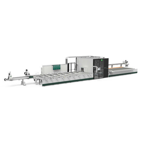 Linea di lavorazione e taglio automatica - LMX2 650 - Fom Industrie Aluminium Working Machinery - per profilati / multimandrino