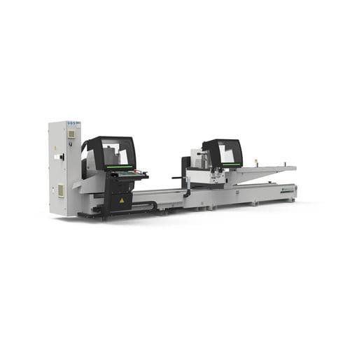Macchina da taglio a lama rotativa - ALVA 55 - Fom Industrie Aluminium Working Machinery - per metallo / a 2 teste / frontale