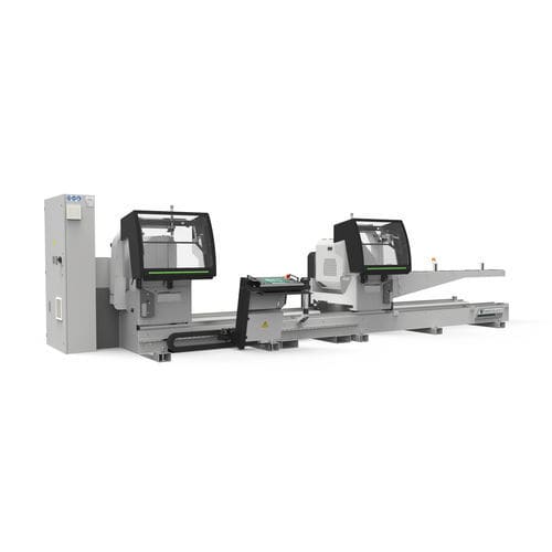 Troncatrice a due teste a lame frontali - BLITZ - Fom Industrie Aluminium Working Machinery - per PVC / per alluminio / per profilati