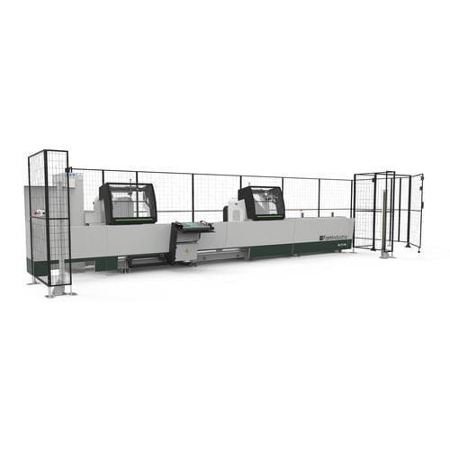 Troncatrice a due teste a lame frontali - BLITZ FW - Fom Industrie Aluminium Working Machinery - per metalli