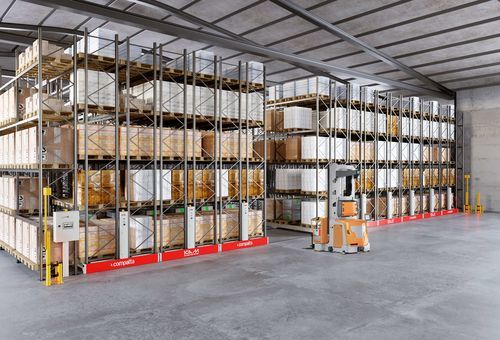 Scaffalatura picking - COMPATTA - ICAM SPA - per magazzino di stoccaggio / per l'industria agroalimentare / per multistoccaggio