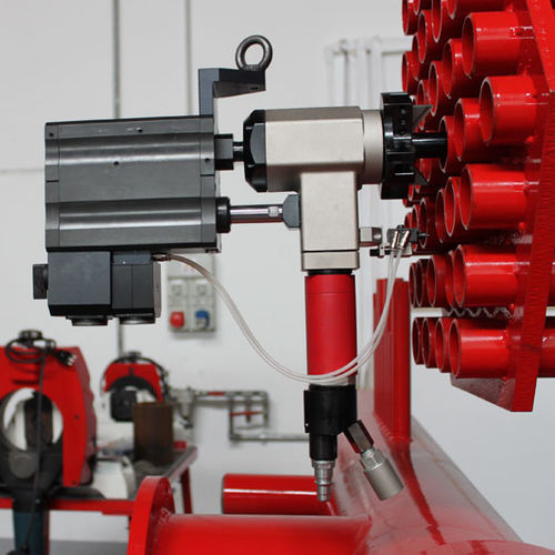 Smussatrice pneumatica - BOILER 1-4 AUTO - G.B.C. INDUSTRIAL TOOLS - portatile / per estremità di tubi / automatica