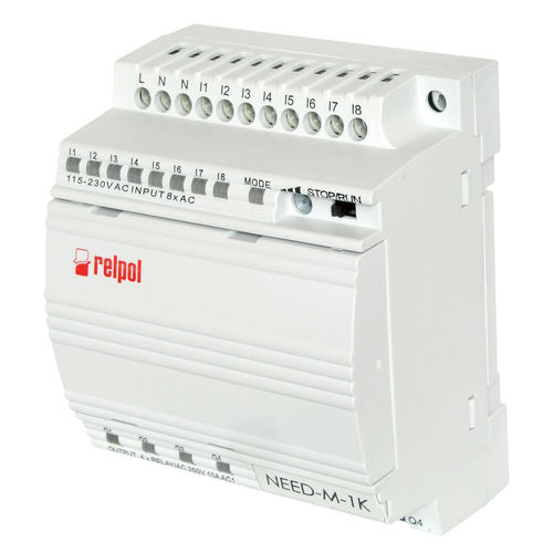 Relè programmabile su guida DIN - NEED-11-8-4R series - RELPOL - a 8 I / a 4 O / RS232