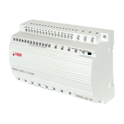 Relè programmabile su guida DIN - NEED-DC-11-16-8R series - RELPOL - a 16 I / a 8 O / RS232