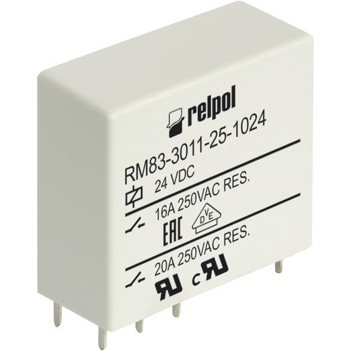 Relè elettromeccanico 24 VDC - RM83 series - RELPOL - 12 VDC / 6 V DC / 48 V DC