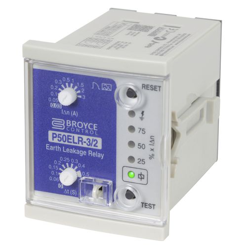 Relè di protezione con dispersione a terra - P50ELR-3/2 - Broyce Control - 1NA / per montaggio su pannello / IEC