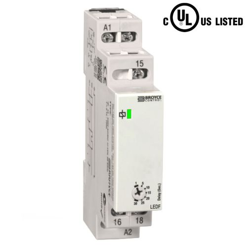 Temporizzatore off-delay - LEDF - Broyce Control - su guida DIN / SPDT