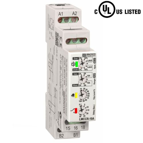 Relè di sorveglianza di sottotensione - LMCVR-20V - Broyce Control - di sovratensione / 1NA/NC / AC/DC