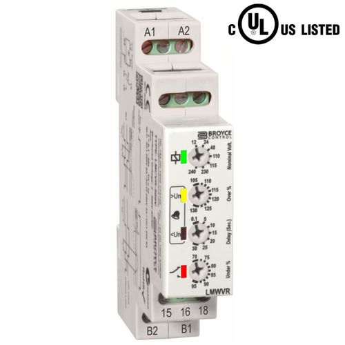 Relè di sorveglianza di sottotensione - LMWVR - Broyce Control - di sovratensione / 1NA/NC / AC/DC