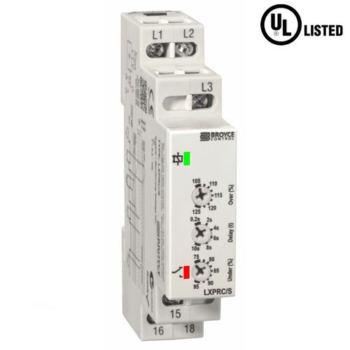 Relè di protezione trifase - LXPRC/S - Broyce Control - di sovratensione / di sottotensione / di sequenza di fasi