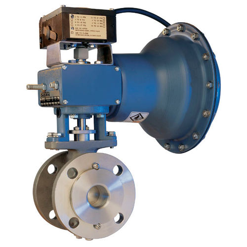 Valvola a sfera - RCV - DeZURIK - elettrica / di regolazione / per gas