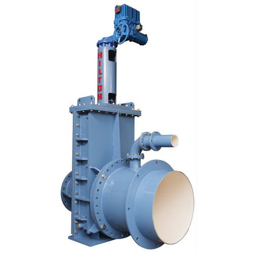 Valvola a saracinesca - H-2500 - DeZURIK - elettrica / per acque reflue / in acciaio inossidabile