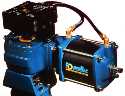 Cilindro pneumatico - PowerRac® - DeZURIK - rotativo / con pignone e cremagliera / a doppio effetto