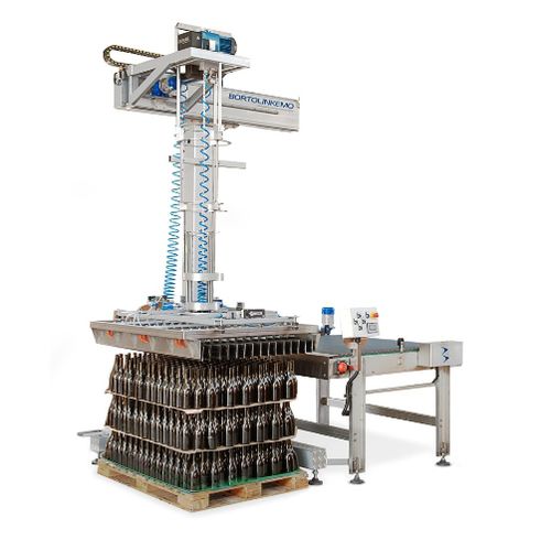Depallettizzatore per bottiglie - CEO - Bortolin Kemo - semiautomatico