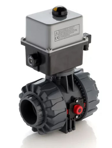 Valvola a sfera - VKDAV/CE - FIP - Formatura Iniezione Polimeri - con attuatore elettrico / di controllo / per acqua
