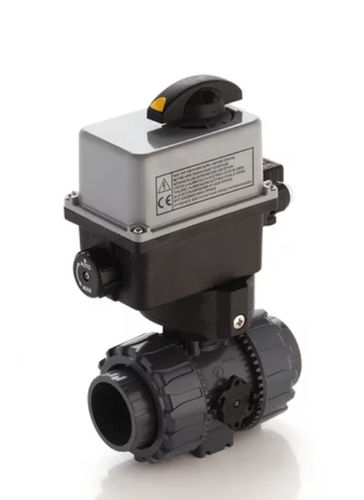 Valvola a sfera - VKRIV/CE - FIP - Formatura Iniezione Polimeri - con attuatore elettrico / di controllo / per acqua