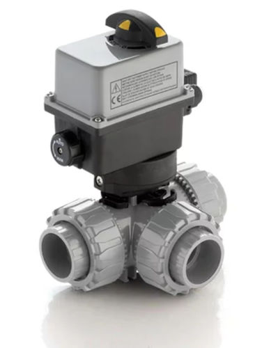 Valvola a sfera - LKDDC/CE  - FIP - Formatura Iniezione Polimeri - con attuatore elettrico / di miscelazione / per acqua