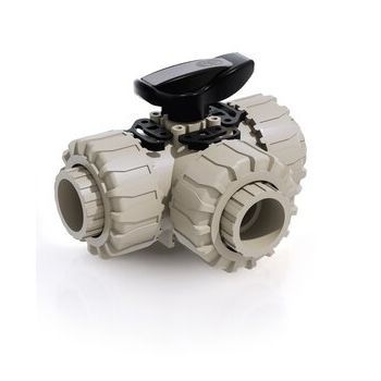 Valvola a sfera - LKDIM - DUAL BLOCK® - FIP - Formatura Iniezione Polimeri - manuale / di miscelazione / per acqua