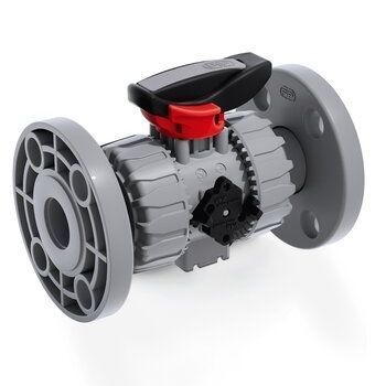 Valvola a sfera - VKDOC - DUAL BLOCK® - FIP - Formatura Iniezione Polimeri - manuale / di controllo / per acqua