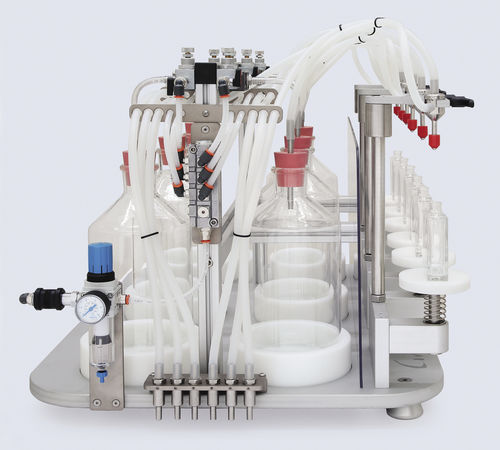 Macchina di riempimento semiautomatica - DV98 6P - COVEN EGIDIO - per flaconi / per prodotti liquidi / per profumi
