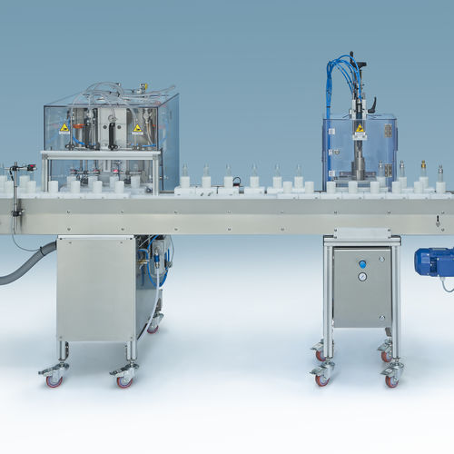Riempitrice incapsulatrice avvitatrice automatica - FC19 - COVEN EGIDIO - per bottiglie in vetro / per bottiglie in plastica / per profumi