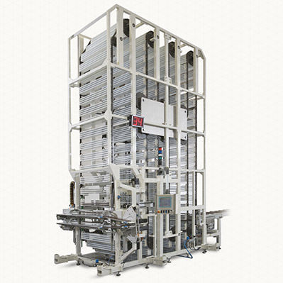 Magazzino di stoccaggio automatico per magazzino - GOB - Sacmi - compatto / ad alta densità / recupero automatico AS/RS